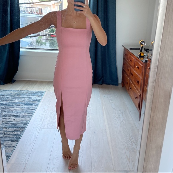 Hello molly pink midi dress - Picture 3 of 3